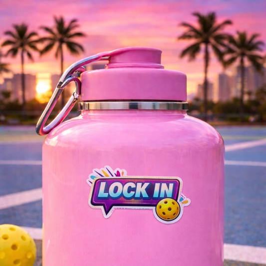 Lock In Pickleball Sticker